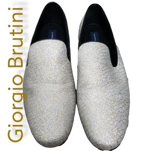Giorgio Brutini Silver/Gold Men's Shoes 12M